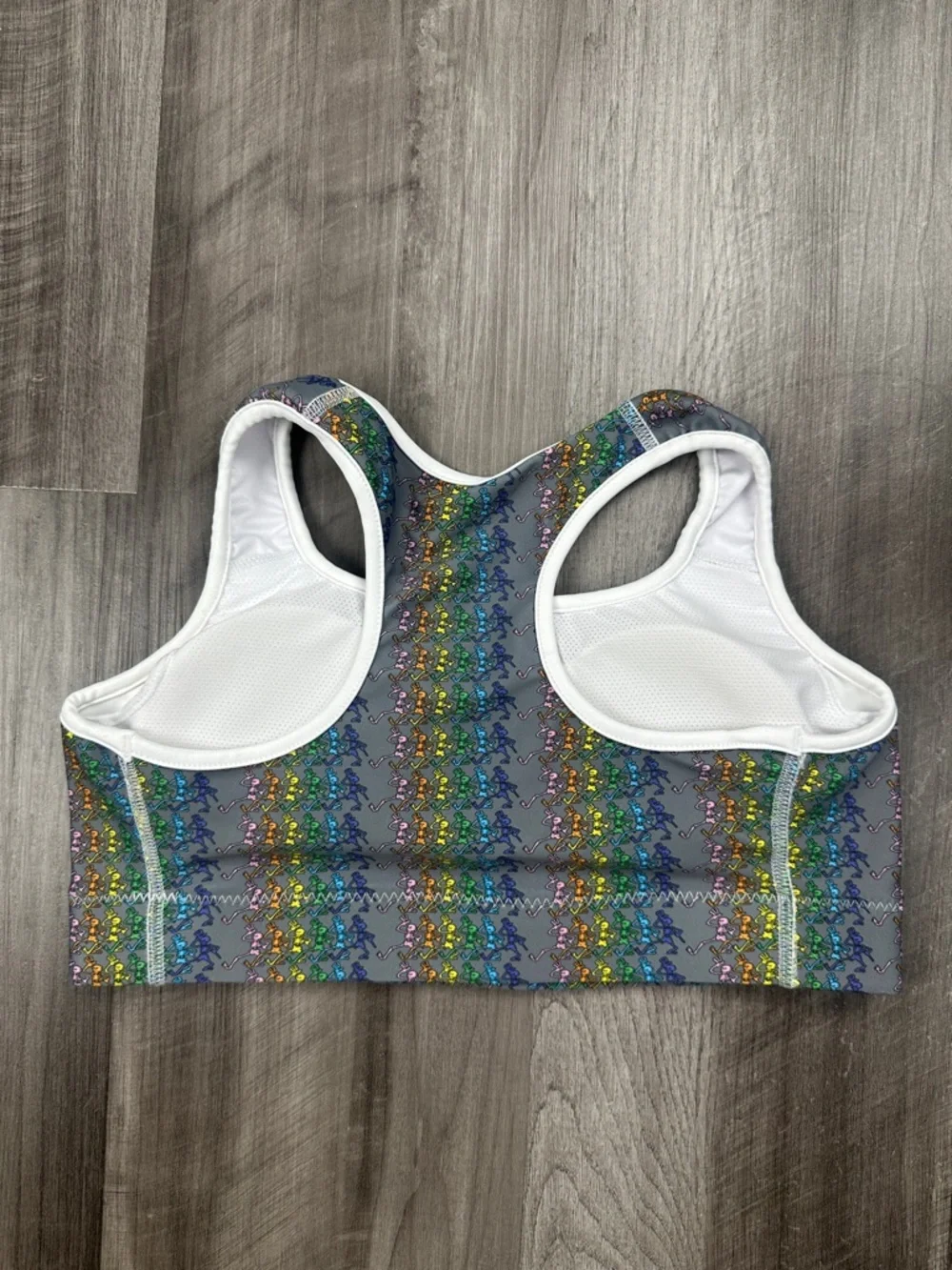 Section 119 Grateful Dead Skeleton Rainbow Sports Bra (NWOT) - Small